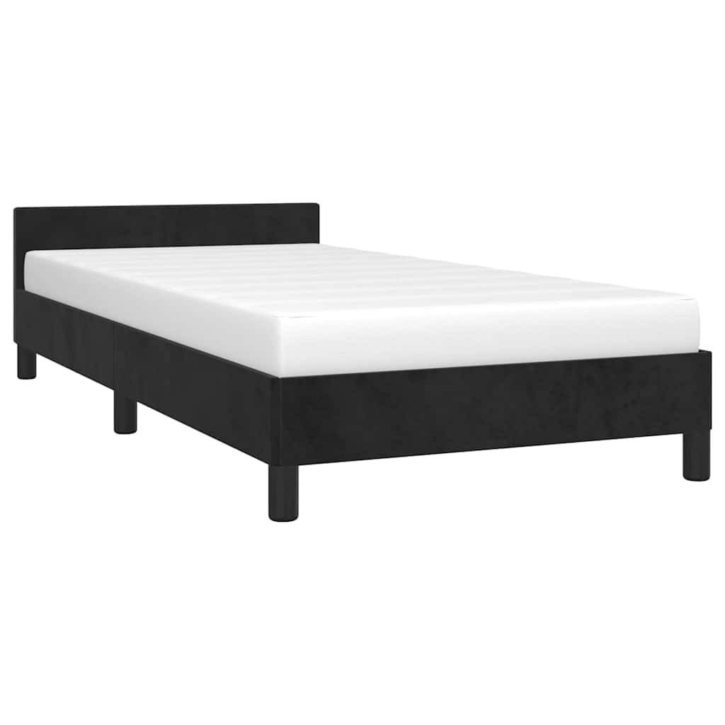 Vidaxl bedframe zonder matras 100x200 cm fluweel zwart