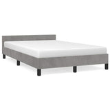 Vidaxl bedframe zonder matras 120x200 cm fluweel lichtgrijs