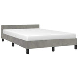 Vidaxl bedframe zonder matras 120x200 cm fluweel lichtgrijs