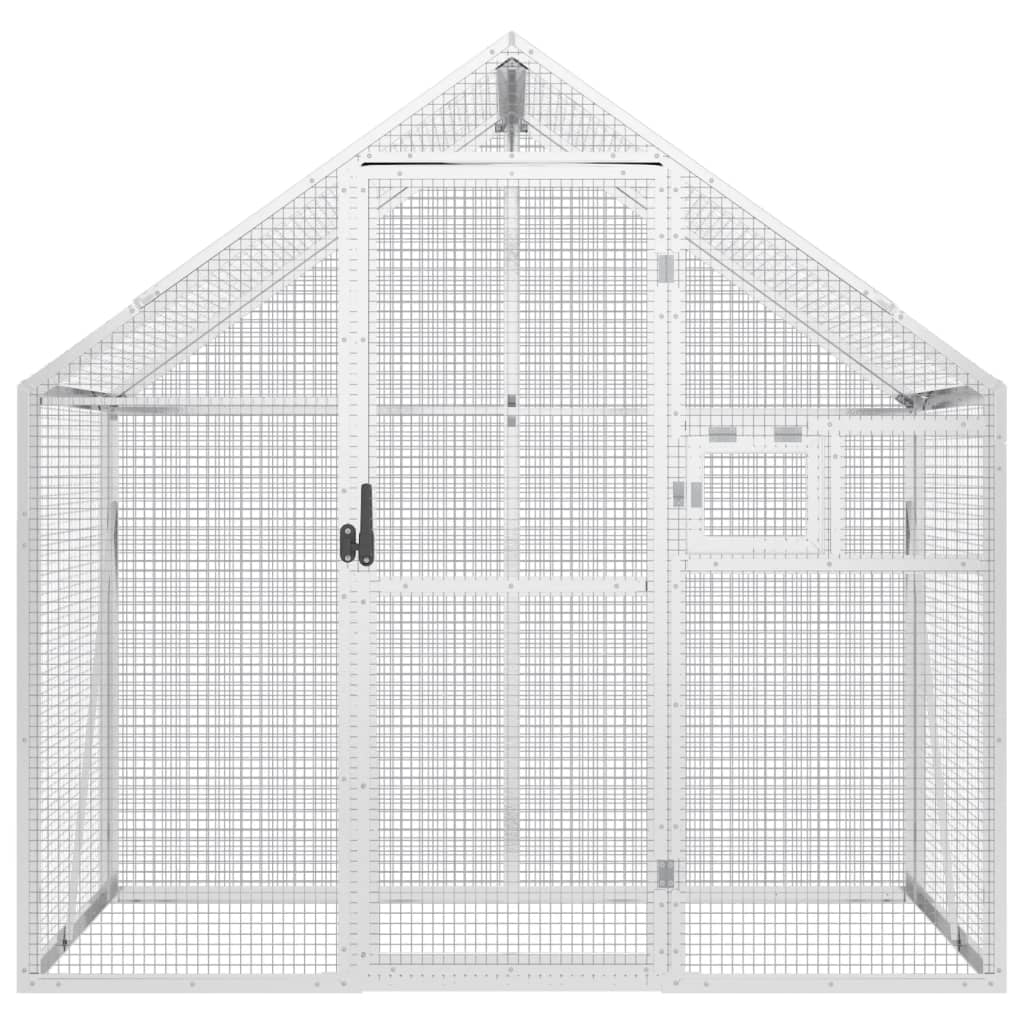 Vidaxx volière 179x100x185 m aluminium argent