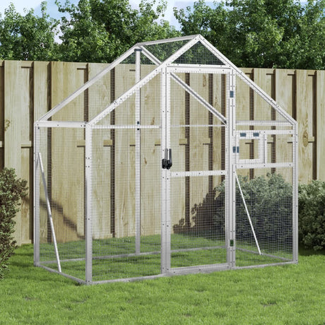 Vidaxx volière 179x100x185 m aluminium argent
