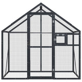 Vidaxl Aviary 179x100x185 M aluminium Antracitt -farget