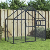 Vidaxl Aviary 179x100x185 M aluminium Antracitt -farget