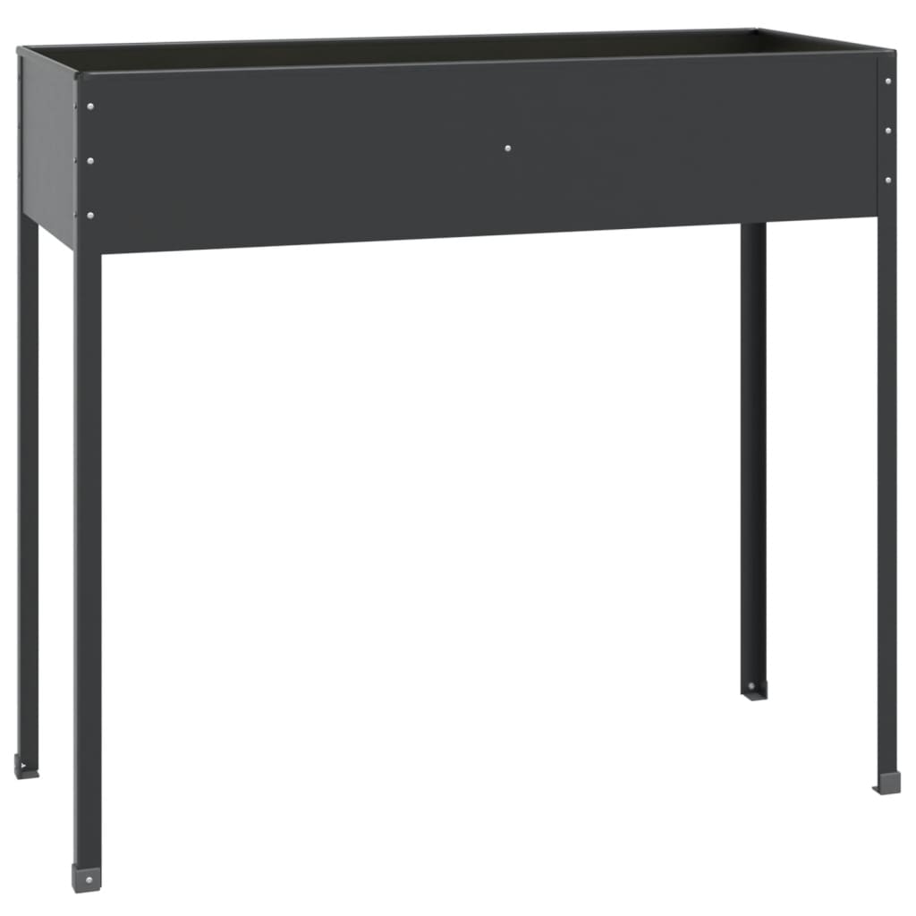 Vidaxl planter 100.5x40.5x90 cm couleur anthracite en acier galvanisé