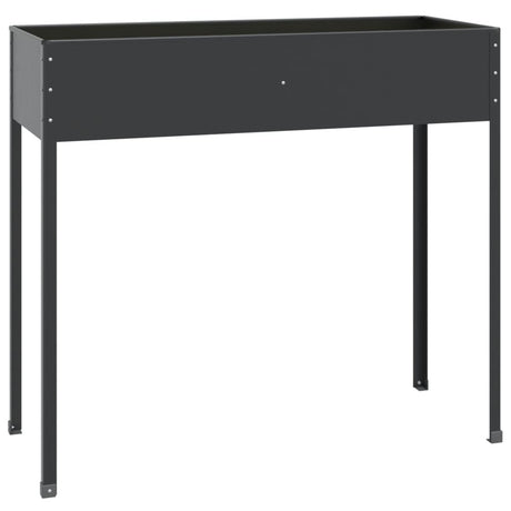 Vidaxl planter 100.5x40.5x90 cm couleur anthracite en acier galvanisé