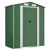 Vidaxl Garden Shed 192x108x223 cm galvanisert stålgrønn