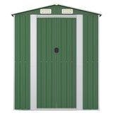 Vidaxl Garden Shed 192x108x223 cm galvanisert stålgrønn