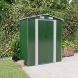 Vidaxl Garden Shed 192x108x223 cm galvanisert stålgrønn