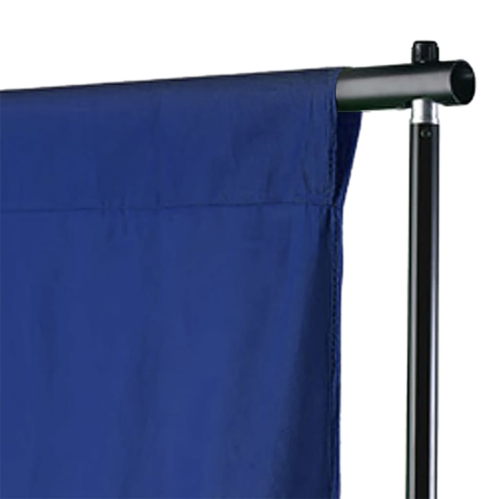 Fond vidaxl sans chromakey standard 300x300 cm Coton bleu