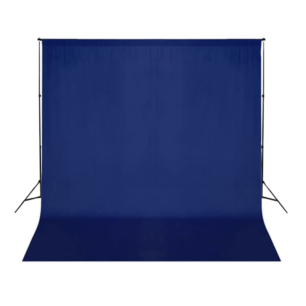 Fond vidaxl sans chromakey standard 300x300 cm Coton bleu