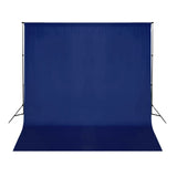 Vidaxl Sfondo senza Chromakey standard da 300x300 cm blu cotone