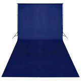Arrière-plan vidaxl sans chromakey standard 600x300 cm Coton bleu