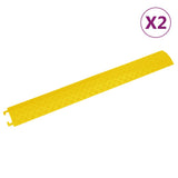 Seuil de protection des câbles Vidaxl 2 ST 98,5 cm jaune