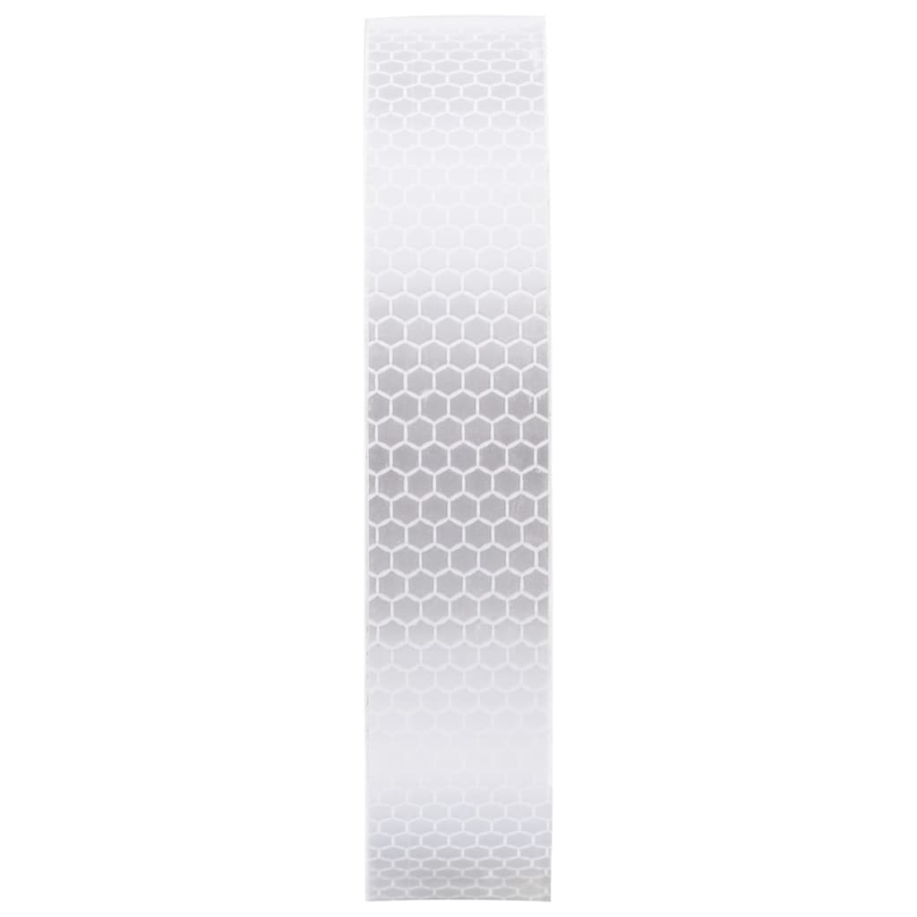 Vidaxl refléte du ruban 2,5 cm x 20 m PVC blanc