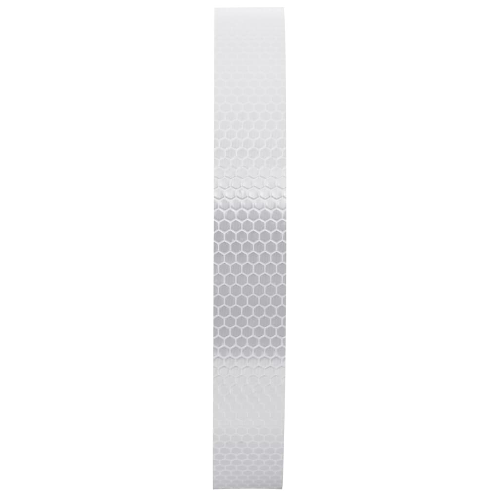 Vidaxl refléte du ruban 2,5 cm x 50 m PVC blanc