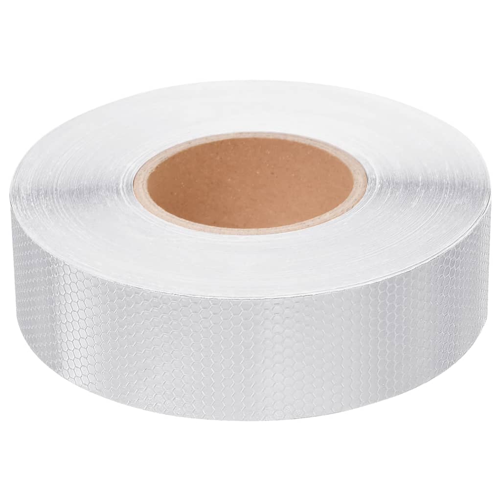 Vidaxl refléte du ruban 5 cm x 50 m PVC blanc