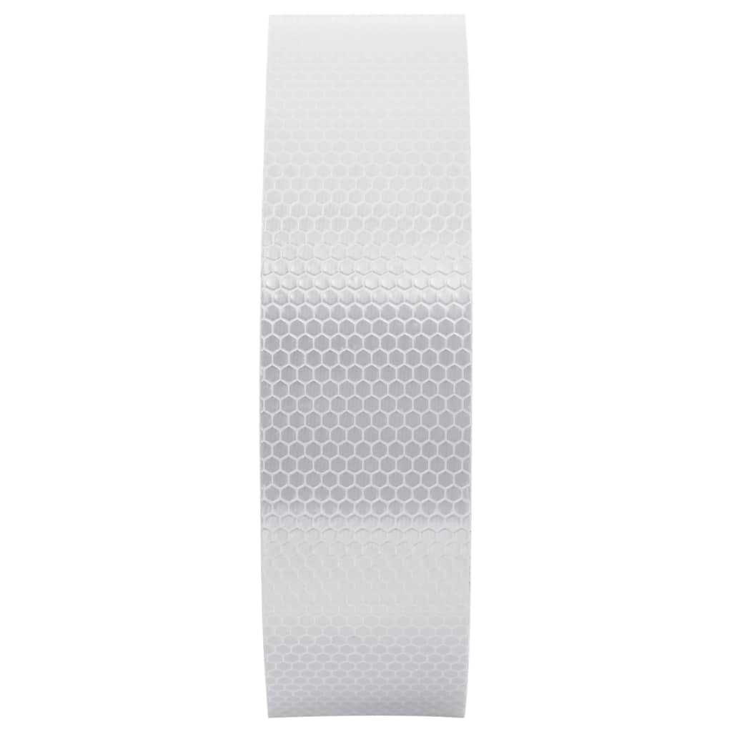 Vidaxl refléte du ruban 5 cm x 50 m PVC blanc