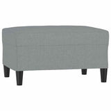 Vidaxl voetenbank 70x55x41 cm stof lichtgrijs