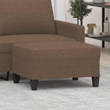 Vidaxl voetenbank 70x55x41 cm stof bruin
