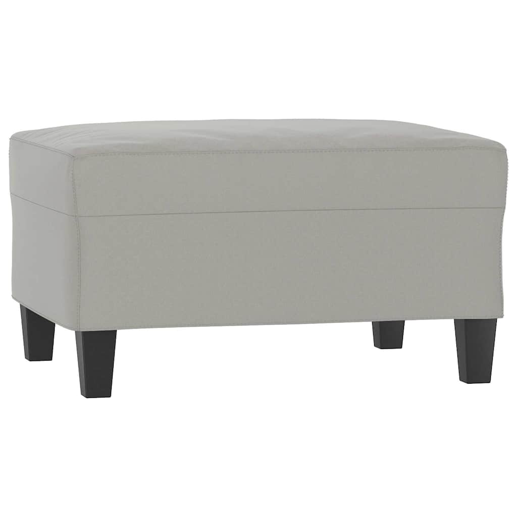 Vidaxl voetenbank 70x55x41 cm microvezelstof lichtgrijs