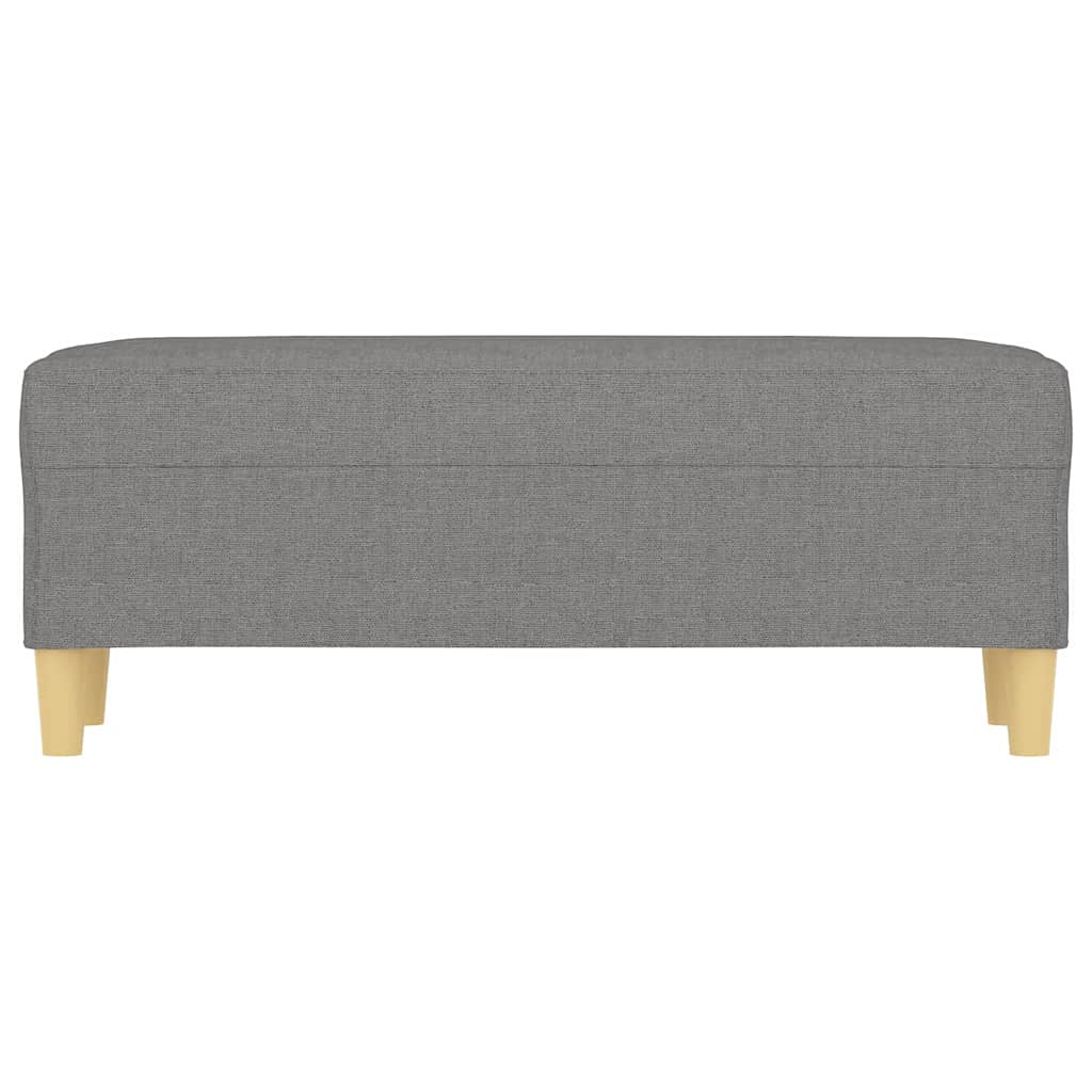 Vidaxl bankje 100x35x41 cm stof donkergrijs