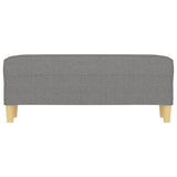 Vidaxl bankje 100x35x41 cm stof donkergrijs