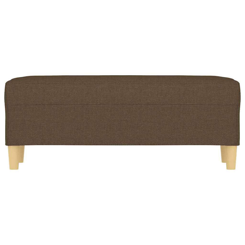Vidaxl bankje 100x35x41 cm stof bruin