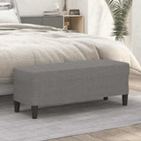 Vidaxl bankje 100x35x41 cm stof donkergrijs