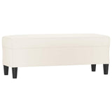 Vidaxl bankje 100x35x41 cm kunstleer crèmekleurig