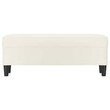 Vidaxl bankje 100x35x41 cm kunstleer crèmekleurig