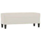 Vidaxl bankje 100x35x41 cm fluweel crèmekleurig