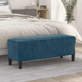 Vidaxl bankje 100x35x41 cm fluweel blauw