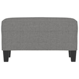 Vidaxl bankje 70x35x41 cm stof donkergrijs