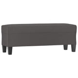 Vidaxl bankje 100x35x41 cm kunstleer grijs