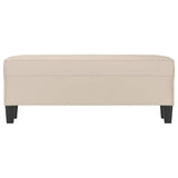 Vidaxl bankje 100x35x41 cm microvezelstof crèmekleurig