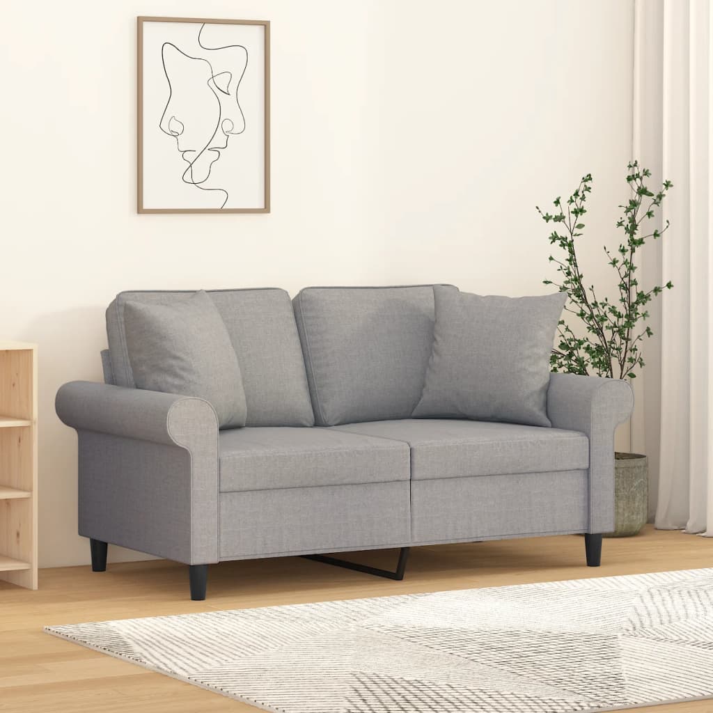 Vidaxl Coussins décoratifs 2 ST 40x40 cm Gris clair
