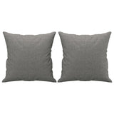Vidaxl Coussins décoratifs 2 ST 40x40 cm Tissu gris foncé