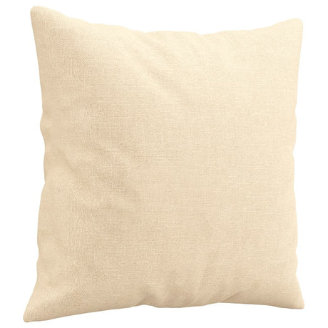 Vidaxl Coussins décoratifs 2 PCS 40x40 cm Crème de tissu -colore