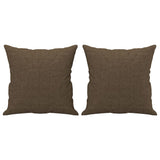 Vidaxl Coussins décoratifs 2 ST 40x40 cm Brown