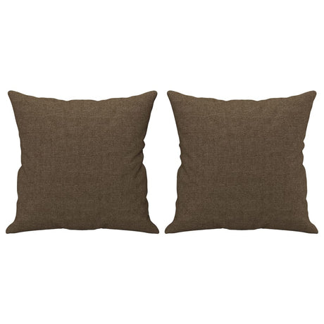 Vidaxl Coussins décoratifs 2 ST 40x40 cm Brown