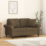 Vidaxl Coussins décoratifs 2 ST 40x40 cm Brown