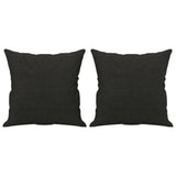 Vidaxl Coussins décoratifs 2 ST 40x40 cm Tissu noir