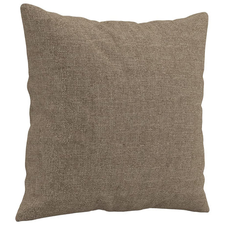 Vidaxl Coussins décoratifs 2 ST 40x40 cm tissu taupe