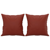 Vidaxl decorative cushions 2 st 40x40 cm artificial leather wine red