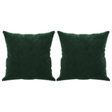 Cuscini decorativi Vidaxl 2 ST 40x40 cm Verde scuro