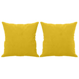 Vidaxl Coussins décoratifs 2 ST 40x40 cm Velvet Jaune