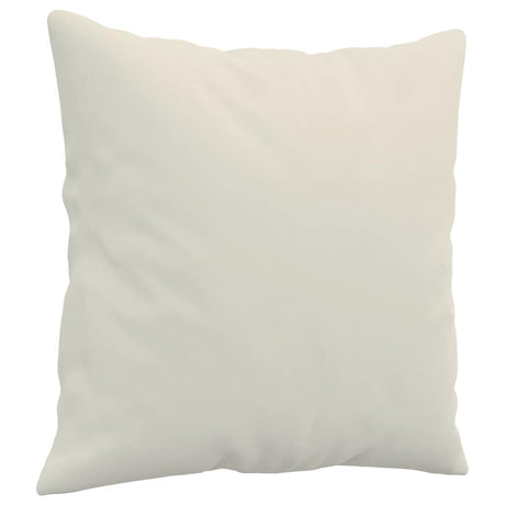 Vidaxl Coussins décoratifs 2 ST 40x40 cm Velvet Crème colorée