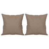 Vidaxl Coussins décoratifs 2 PCS 40x40 cm Fabric de microfibre Taupe