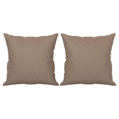 Vidaxl Coussins décoratifs 2 PCS 40x40 cm Fabric de microfibre Taupe