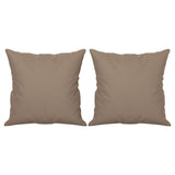 Vidaxl dekorativ Këssen 2 PCs 40x40 cm Microfiber Stoff Taupe